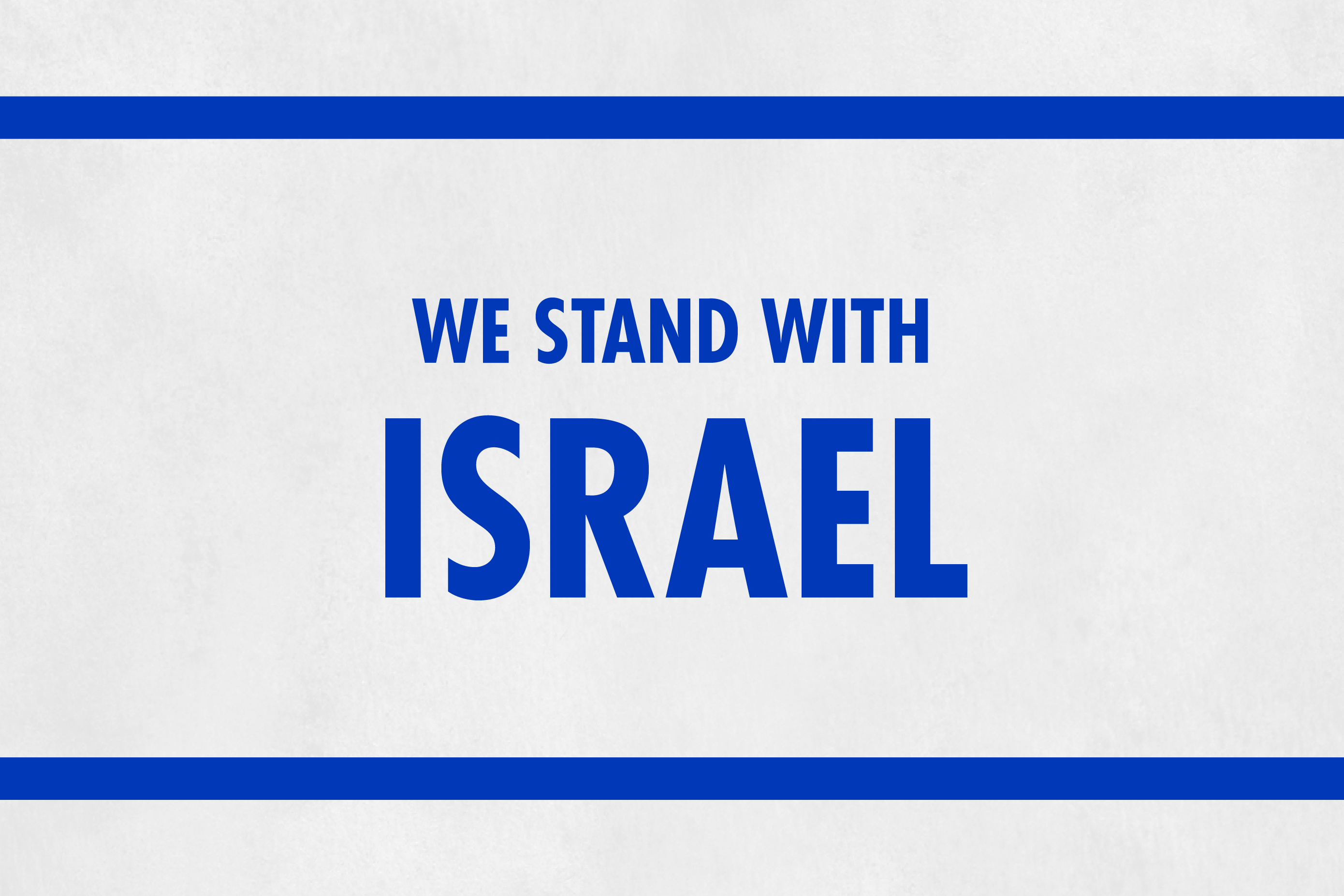 We Stand With Israel Flag