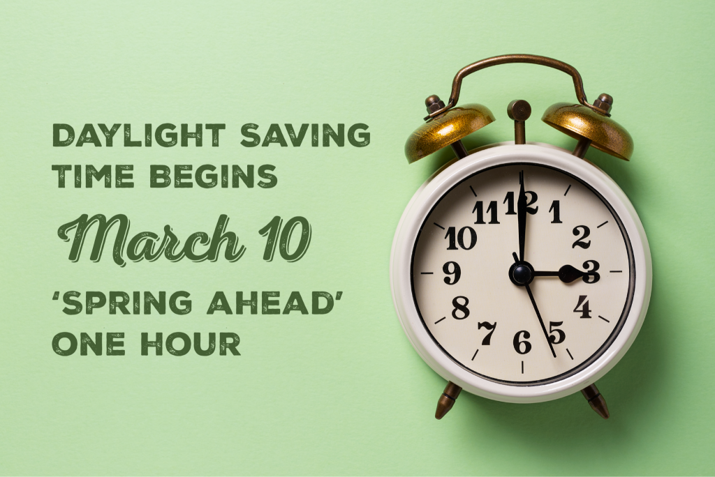 Daylight Saving Time Begins TONIGHT! Paul Jacobs